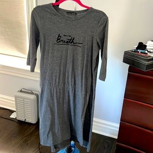 Zara long grey top with slits